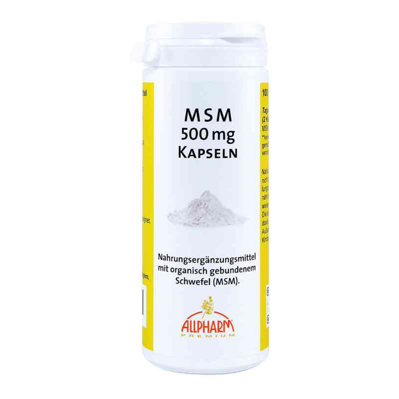 Msm Kapseln 500 mg 100 stk von ALLPHARM Vertriebs GmbH PZN 09441674