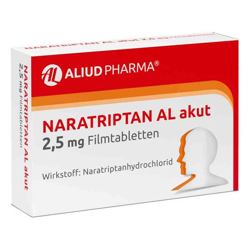Naratriptan AL akut 2,5 mg Filmtabletten bei Migräne 2 stk von ALIUD Pharma GmbH PZN 09312936