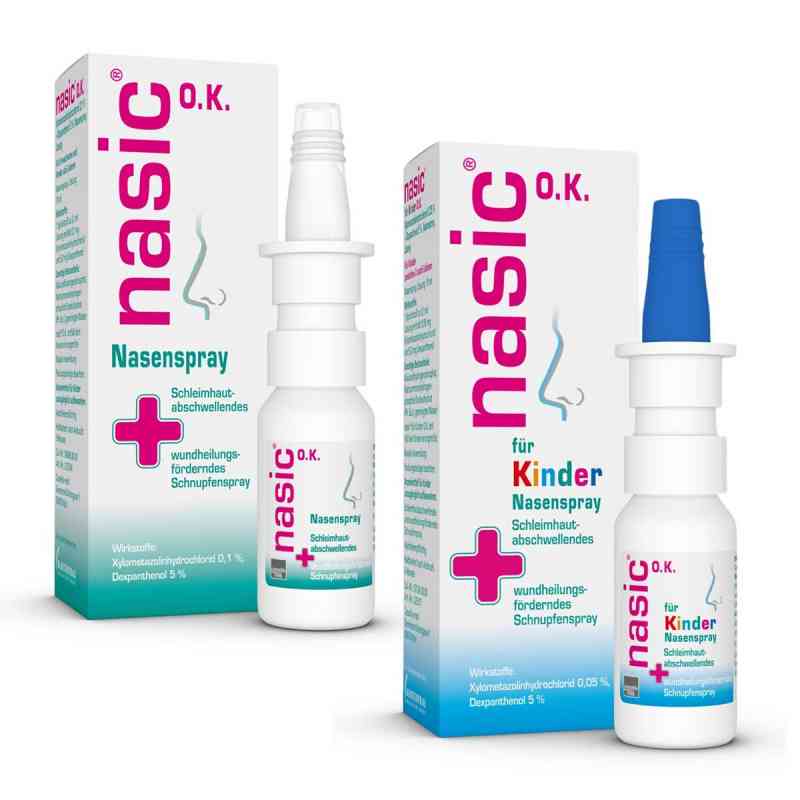 Nasic Nasenspray OK Erwachsene und Nasic Nasenspray OK Kinder 1 Pck von MCM KLOSTERFRAU Vertr. GmbH PZN 08102503