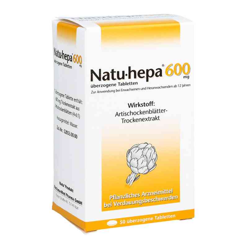 Natu-hepa 600mg 50 stk von Rodisma-Med Pharma GmbH PZN 00432521