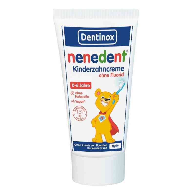 Nenedent Kinderzahncreme ohne Fluorid Standtube 50 ml von Dentinox Gesellschaft für pharmazeutische Präparat PZN 08771777