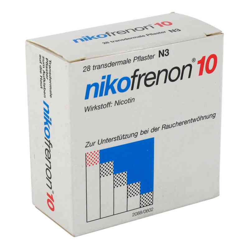 Nikofrenon 10 Transdermale Pflaster 28 stk von Carinopharm GmbH PZN 03749744