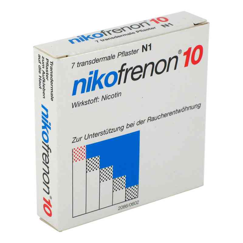 Nikofrenon 10 Transdermale Pflaster 7 stk von Carinopharm GmbH PZN 03749721