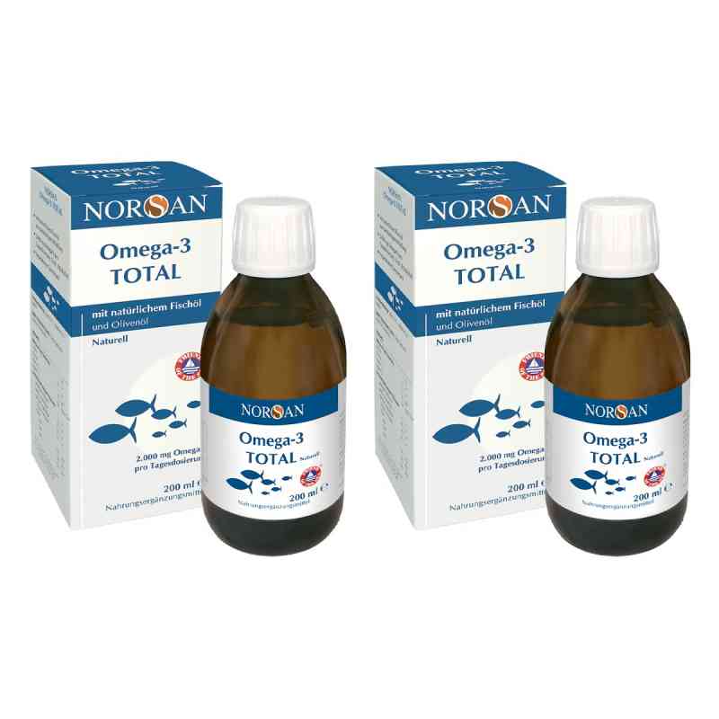 Norsan Omega-3 Total Naturell flüssig 2x200 ml von NORSAN GmbH PZN 08104646