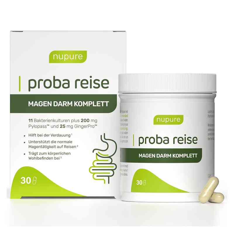 Nupure Proba Reise Magen Darm Komplett Kapseln 30 stk von AixSwiss B.V. PZN 20411426