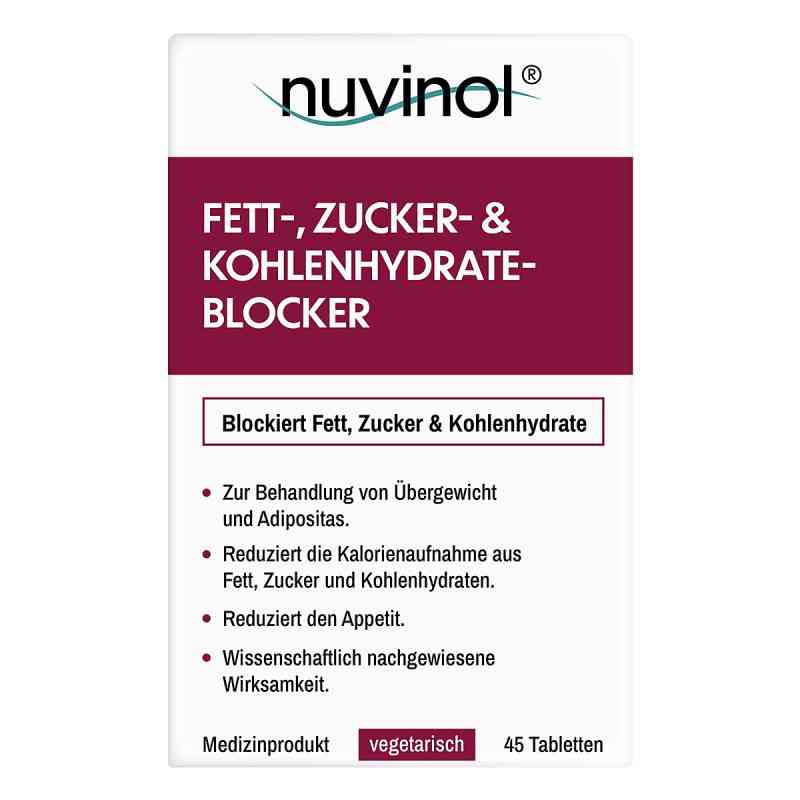 Nuvinol Fett- & Zucker- & Kohlenhydrateblocker Tabletten 45 stk von R(h)ein Nutrition & Health GmbH PZN 20161277