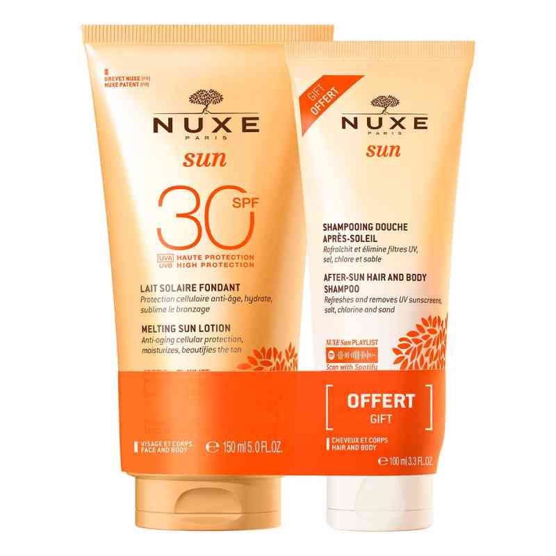 Nuxe Sun Set Sonnenmilch Lsf30+gratis Duschshampoo 1 stk von NUXE GmbH PZN 19055535