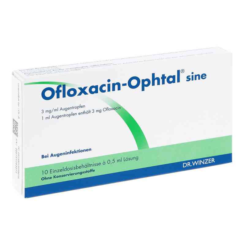 Ofloxacin-ophtal sine 3 mg/ml Augentropfen 10X0.5 ml von Dr. Winzer Pharma GmbH PZN 01959561