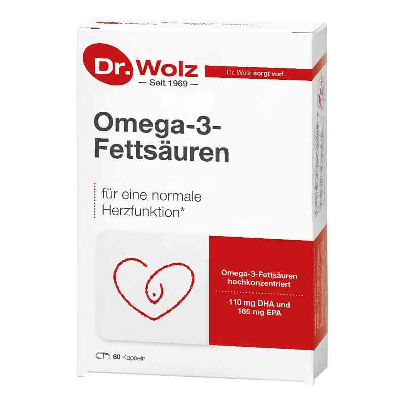 Omega 3 Fettsäuren 500 mg/60% Kapseln 60 stk von Dr. Wolz Zell GmbH PZN 03056780