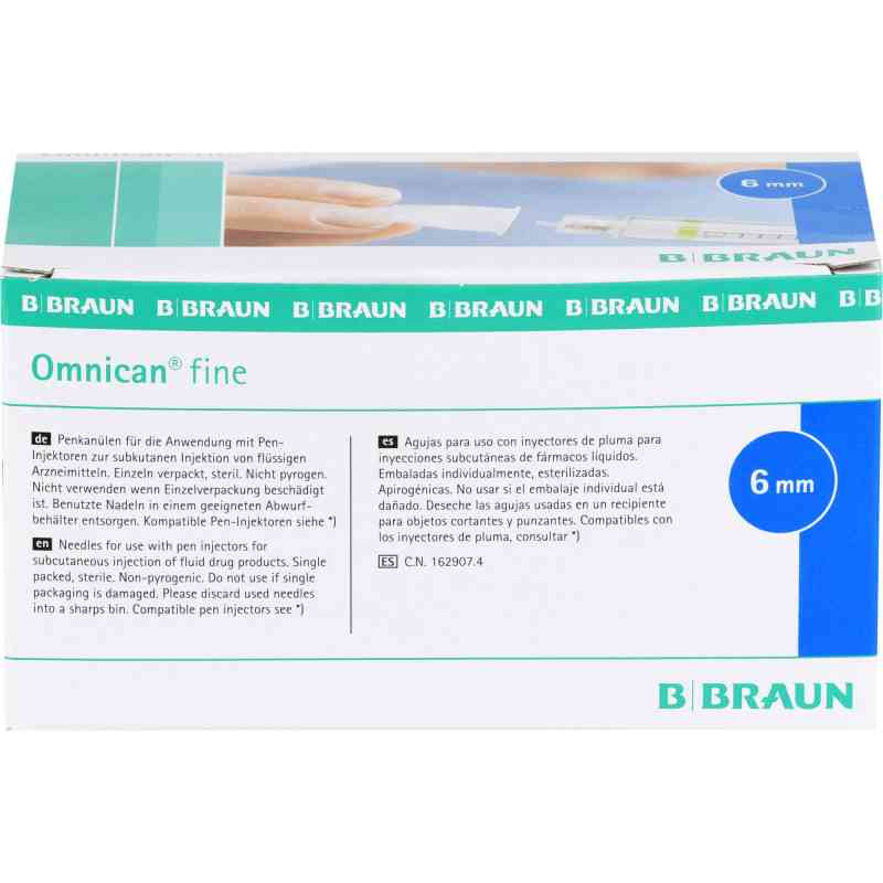 Omnican fine Pen Kanüle 31g 0,25x6mm 100 stk von 1001 Artikel Medical GmbH PZN 09396123