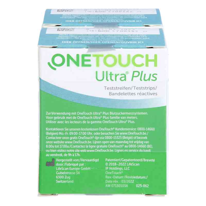 One Touch Ultra Plus Teststreifen 2X50 stk von B2B Medical GmbH PZN 18469996