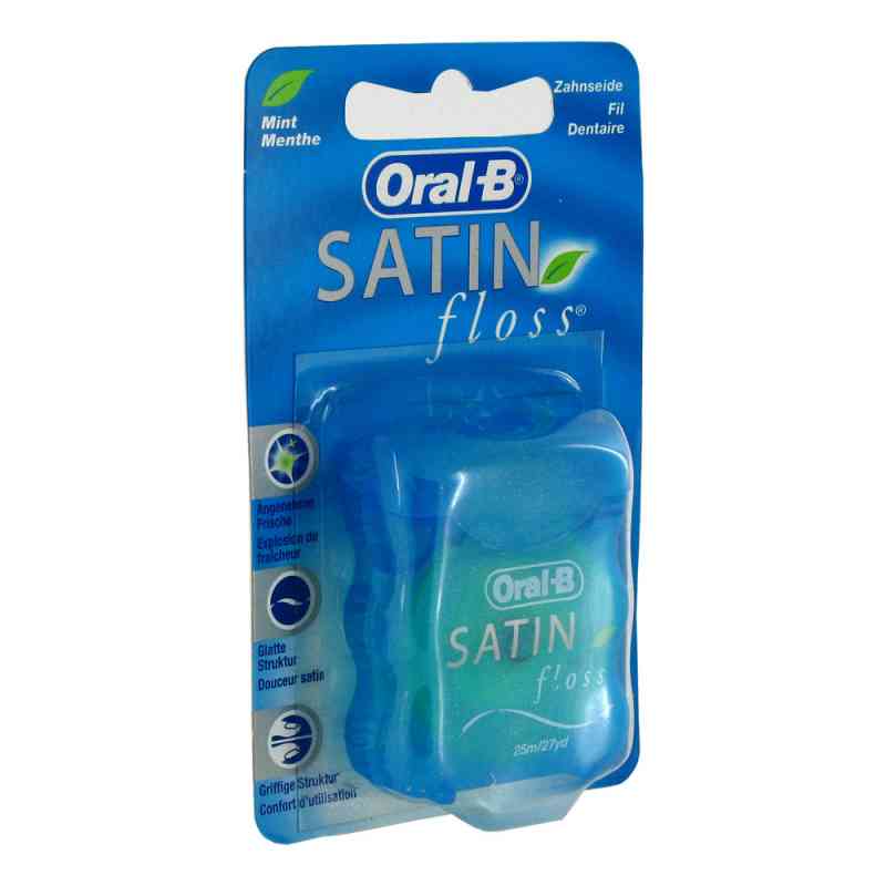 Oral B Zahnseide Satinfloss Blau Blisterkarte 1 stk von WICK Pharma - Zweigniederlassung der Procter & Gam PZN 02516185