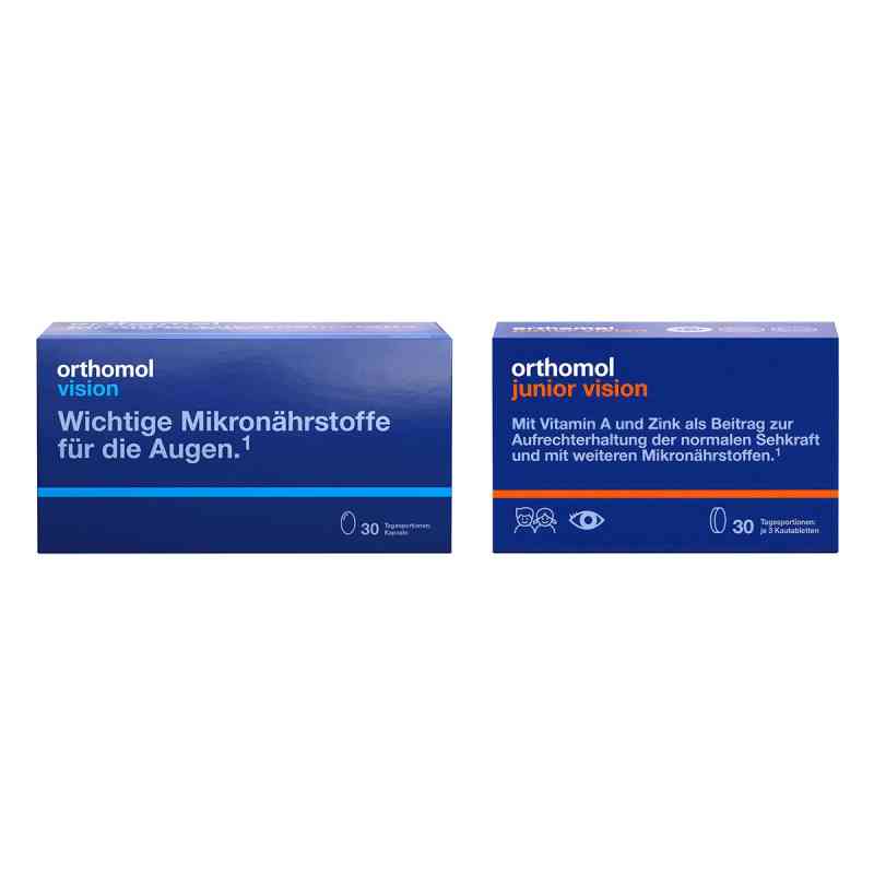 Orthomol Vision + Orthomol junior Vision 2x30 stk von Orthomol pharmazeutische PZN 08102409