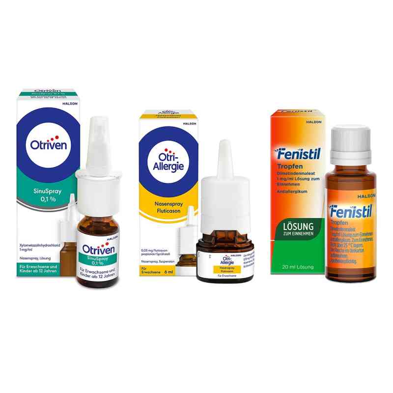 Otriven Sinuspray 10ml+Otri-Allergie 6ml+Fenistil Tropfen 20ml 1 Set von Haleon Germany GmbH PZN 08104452
