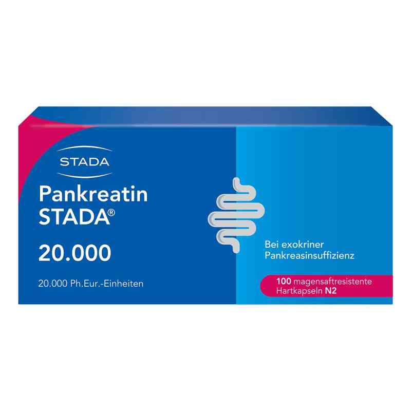 Pankreatin Stada 20.000 magensaftresistente Hartkapsel 100 stk von STADA GmbH PZN 14307765