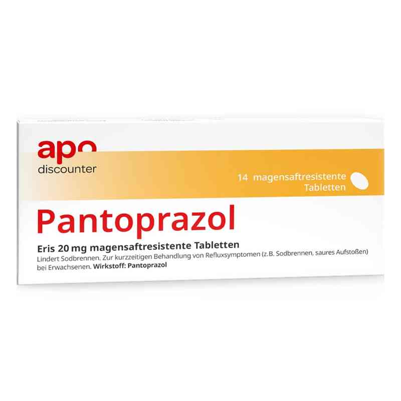 Pantoprazol 20 mg bei Sodbrennen von apodiscounter 14 stk von Fairmed Healthcare GmbH PZN 16733785