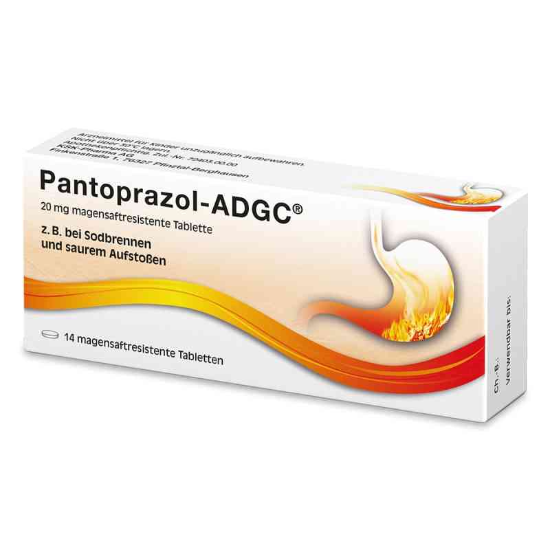 Pantoprazol ADGC 20 mg 14 stk von Zentiva Pharma GmbH PZN 08998392