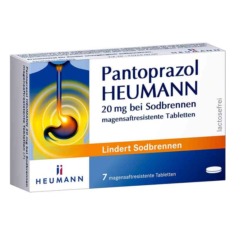 Pantoprazol Heumann 20 mg bei Sodbrennen 7 stk von HEUMANN PHARMA GmbH & Co. Generi PZN 06429135