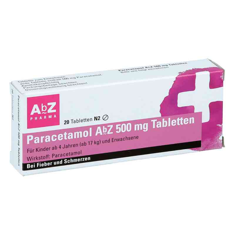 Paracetamol AbZ 500mg 20 stk von AbZ Pharma GmbH PZN 01234510