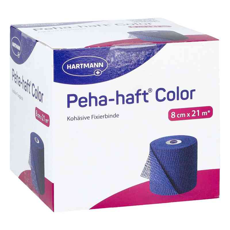 Peha-haft Color Fixierbinde latexfrei 8 Cmx21 M Blau 1 stk von PAUL HARTMANN AG PZN 17304862