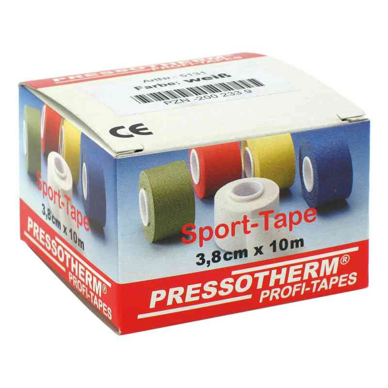 Pressotherm Sport-tape 3,8cmx10m weiss 1 stk von ABC Apotheken-Bedarfs-Contor Gmb PZN 02002339