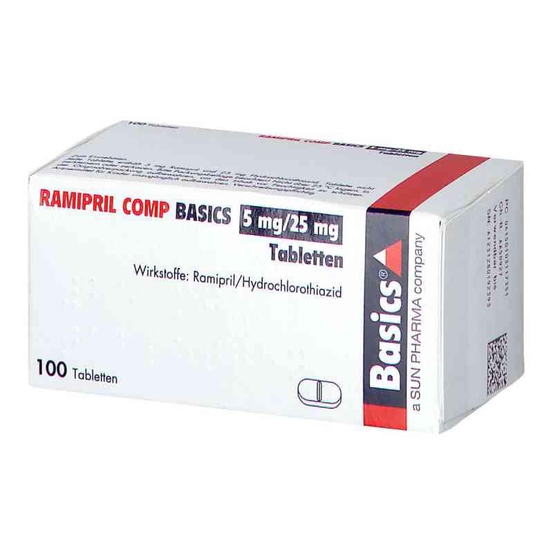 Ramipril Comp Basics 5 mg/25 mg Tabletten 100 stk von Basics GmbH PZN 10311735