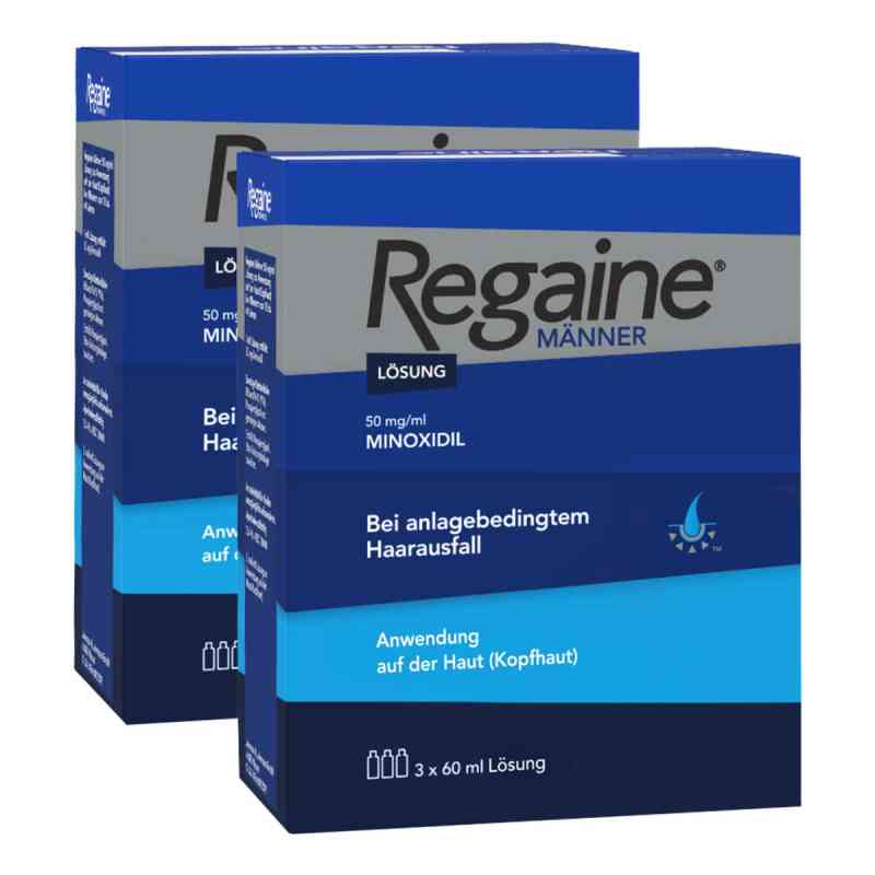 REGAINE Männer Lösung (6 Monats Packung) - mit Minoxidil bei erb 2x3x60 ml von Johnson & Johnson GmbH (OTC) PZN 08101009