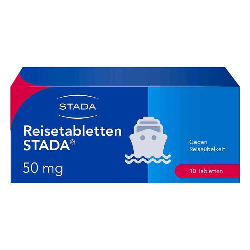 Reisetabletten STADA 50mg Dimenhydrinat bei Reiseübelkeit 10 stk von STADA Consumer Health Deutschland GmbH PZN 00749672
