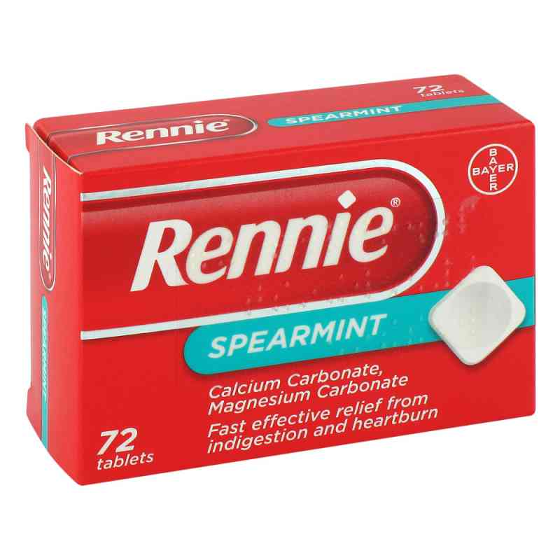 Rennie Spearmint Kautabletten 72 stk von EMRA-MED Arzneimittel GmbH PZN 07589935