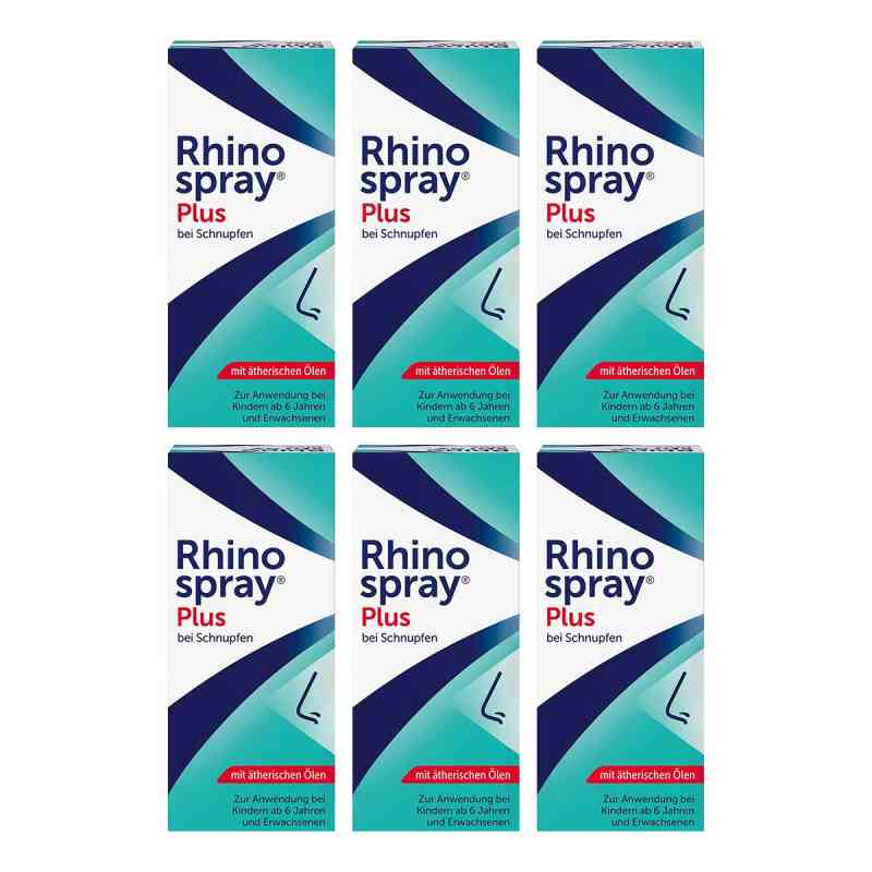 Rhinospray Plus bei Schnupfen mit Feindosierer 6x10 ml von A. Nattermann & Cie GmbH PZN 08105453