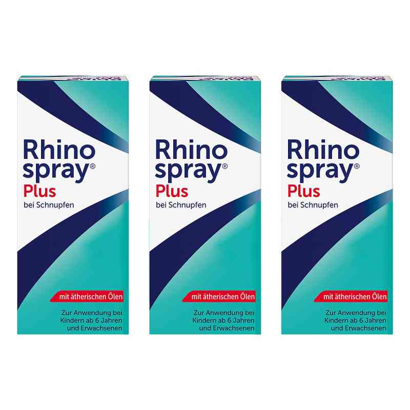 Rhinospray Plus Nasenspray bei Schnupfen & verstopfter Nase 3x10 ml von A. Nattermann & Cie GmbH PZN 08102544