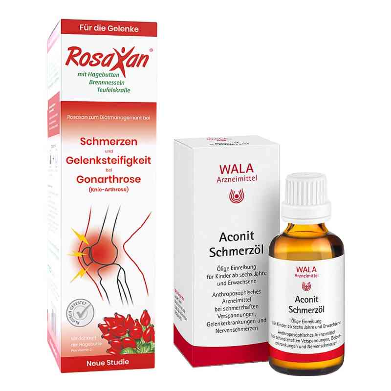 Rosaxan plus Vitamin D + Aconit Schmerzöl 750 + 50 ml von  PZN 08106622