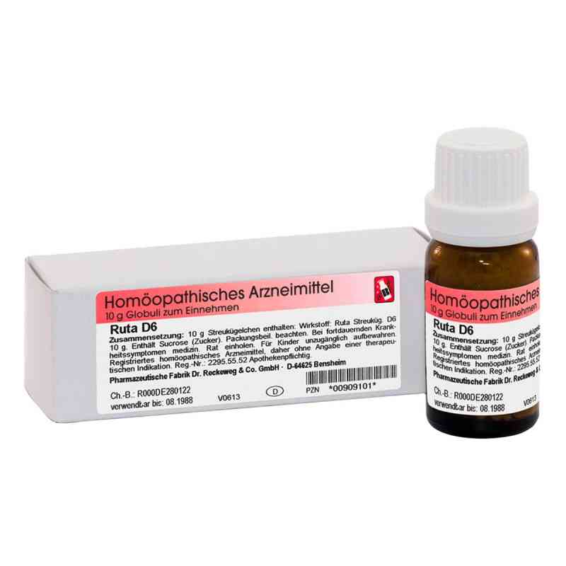 Ruta D6 Globuli 10 g von Dr.RECKEWEG & Co. GmbH PZN 00909101