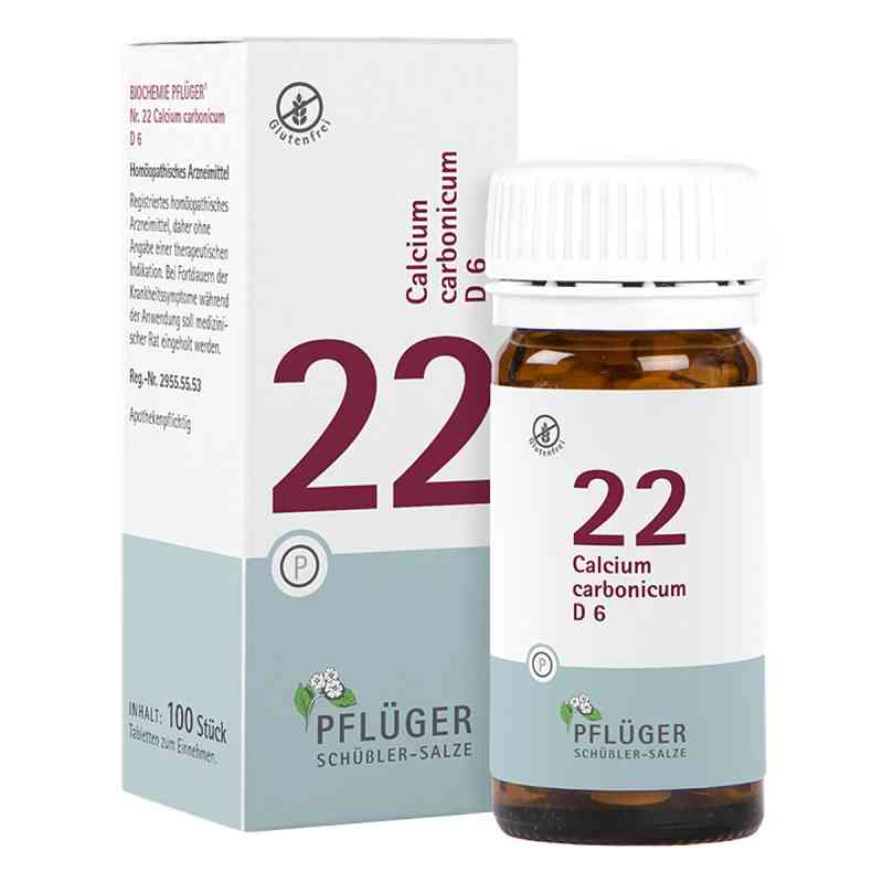 Schüßler-Salze Biochemie Pflüger 22 Calcium carbonic.D 6 Tbl. 100 stk von Homöopathisches Laboratorium Alexander Pflüger Gmb PZN 06322816