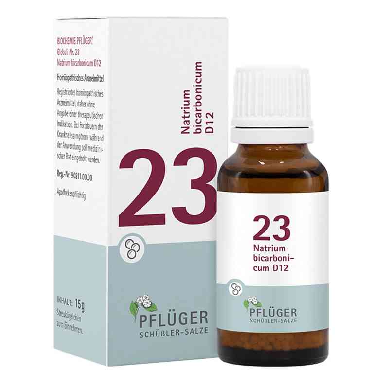 Schüßler-Salze Biochemie Pflüger 23 Natrium Bicarb. D12 Gl. 15 g von Homöopathisches Laboratorium Alexander Pflüger Gmb PZN 17278389