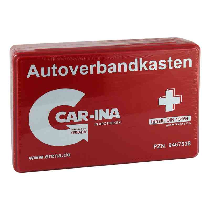 Senada Car-ina Autoverbandkasten rot 1 stk von ERENA Verbandstoffe GmbH & Co. KG PZN 09467538