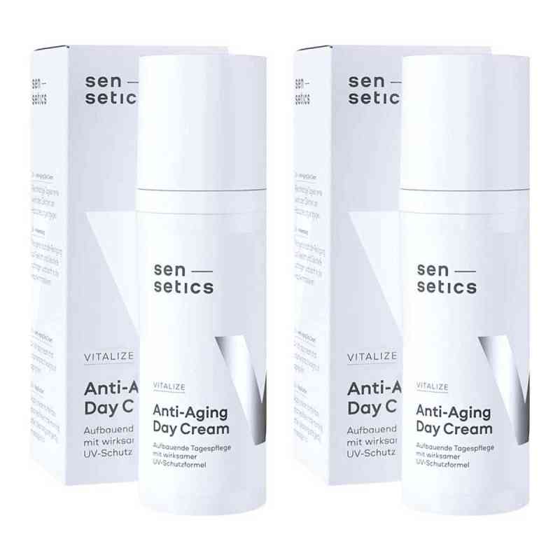 Sensetics Vitalize Anti-Aging Gesichtscreme Tagescreme 2x50 ml von Apologistics GmbH PZN 08101979