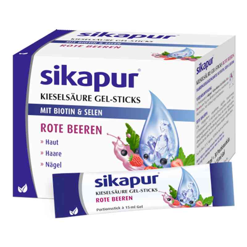 Sikapur Kieselsäure Gel-sticks rote Beeren 30 stk von DERMAPHARM AG PZN 14409810