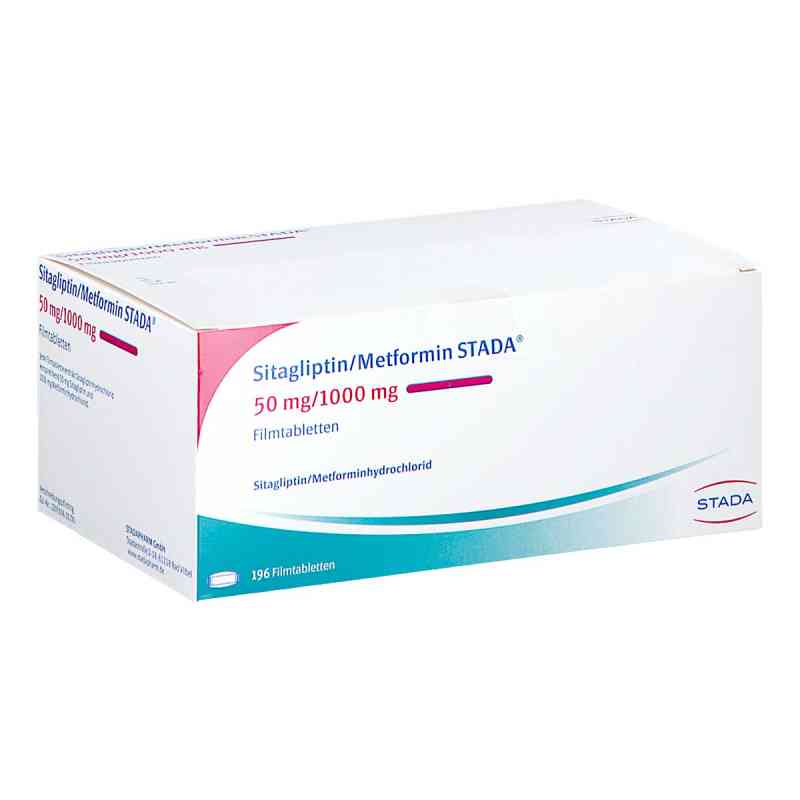 Sitagliptin/metformin Stada 50 Mg/1000 Mg Filmtabl 196 stk von STADAPHARM GmbH PZN 17507140