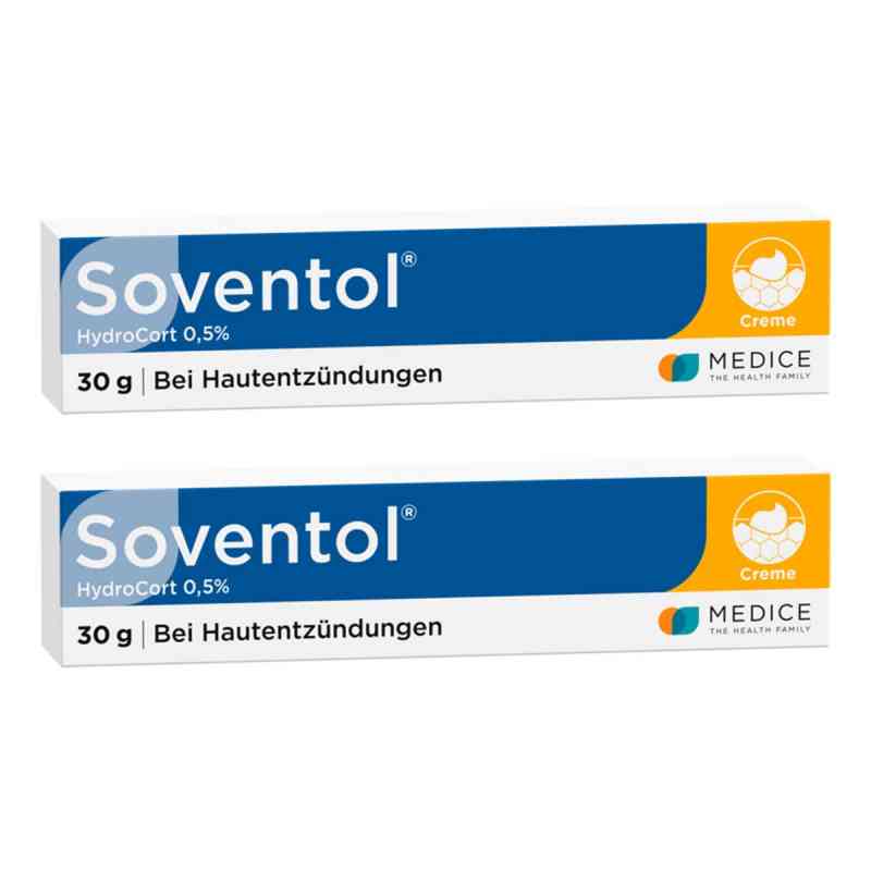 Soventol Hydrocort 0,5% Creme 2x30 g von MEDICE Arzneimittel Pütter GmbH&Co.KG PZN 08102880