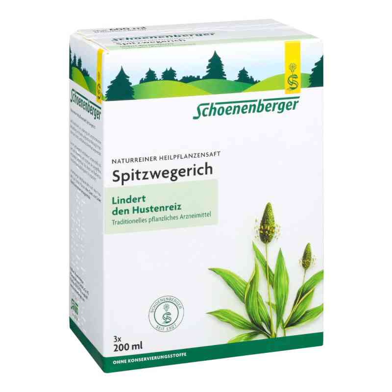 Spitzwegerichsaft Schoenenberger 3X200 ml von SALUS Pharma GmbH PZN 00700163