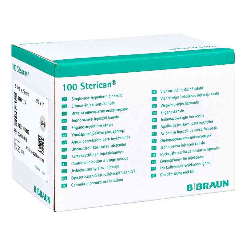 Sterican Dentalkan.luer 0,40x25 100 stk von B. Braun Melsungen AG PZN 02058015