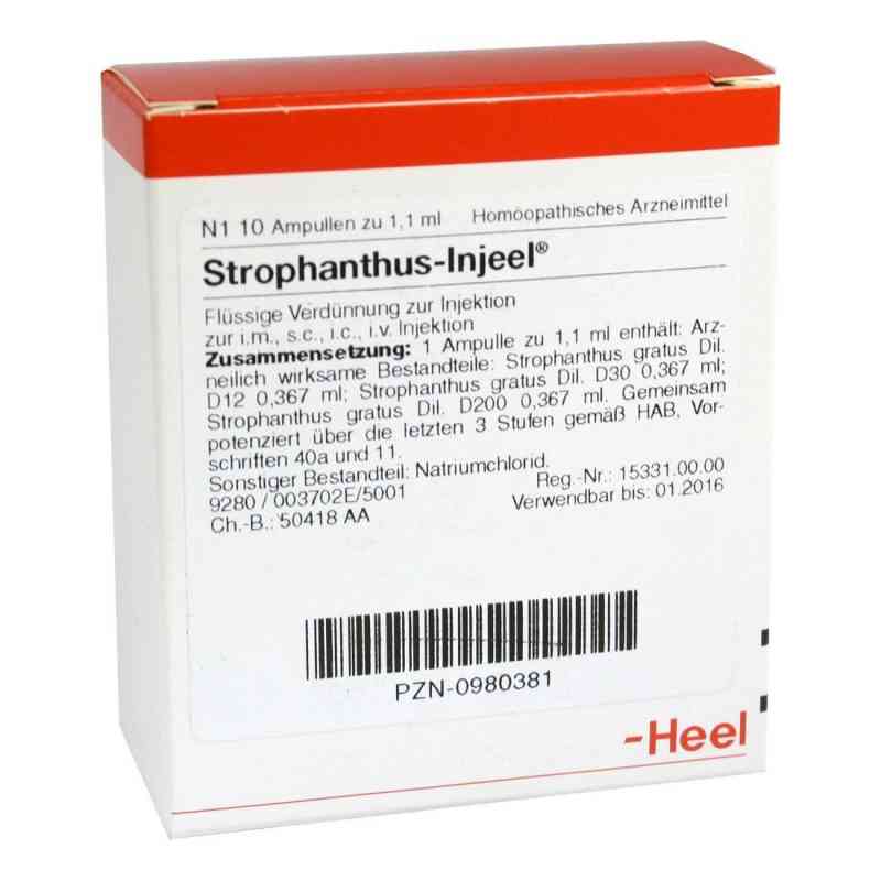Strophanthus Injeel Ampullen 10 stk von Biologische Heilmittel Heel GmbH PZN 00980381