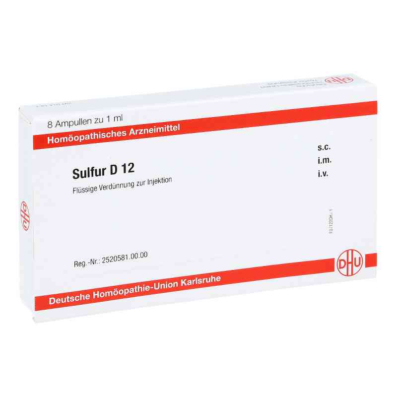 Sulfur D12 Ampullen 8X1 ml von DHU-Arzneimittel GmbH & Co. KG PZN 11708498