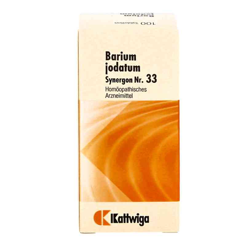 Synergon 33 Barium jodatum Tabletten 100 stk von Kattwiga Arzneimittel GmbH PZN 04905703
