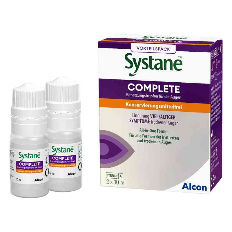 Systane COMPLETE ohne Konservierungsstoffe 2X10 ml von Alcon Deutschland GmbH PZN 17439958