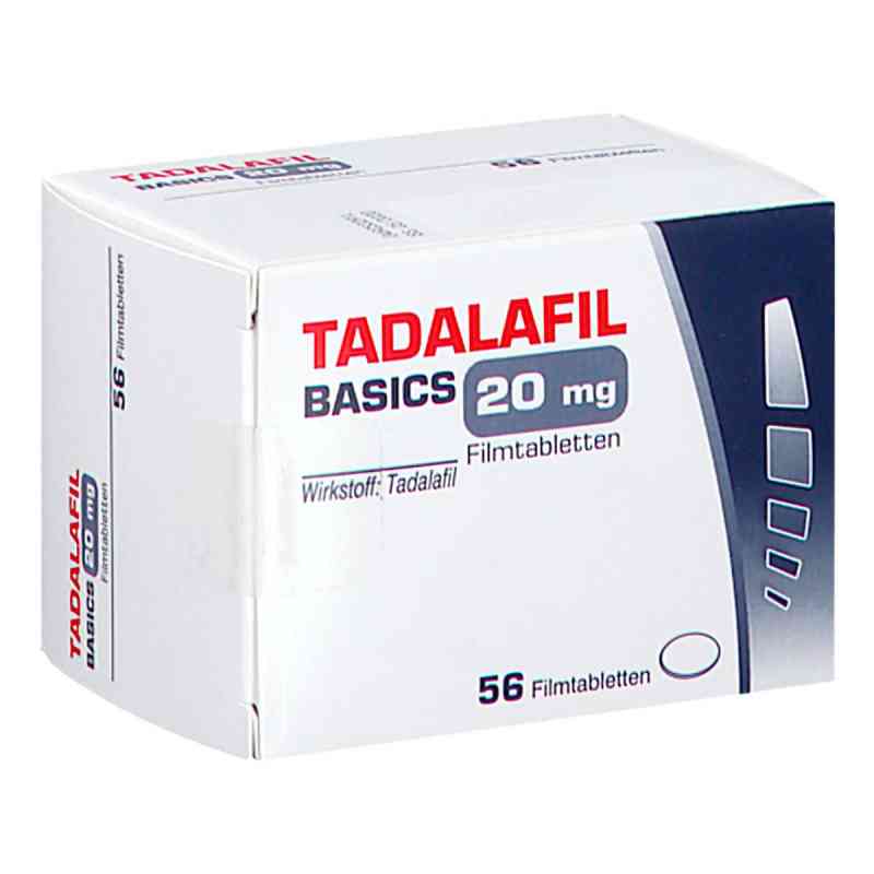 Tadalafil Basics 20 mg Filmtabletten 56 stk von Basics GmbH PZN 14131272