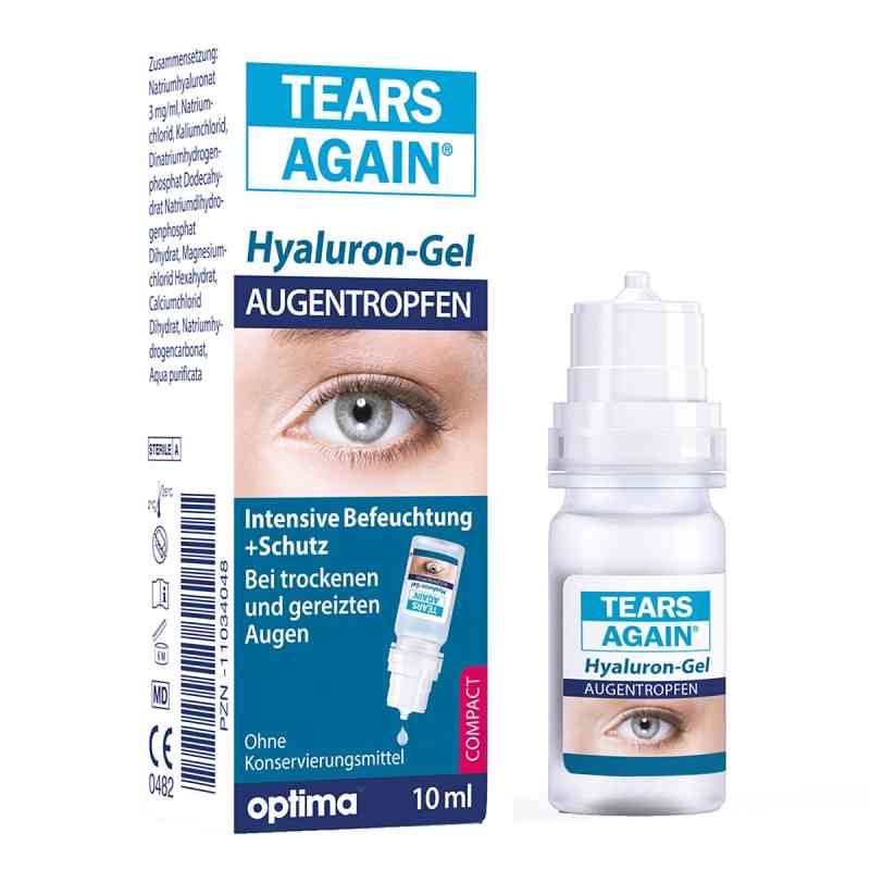 Tears Again Gel Augentropfen Hyaluron 0,3 % 10 ml von OPTIMA Pharmazeutische GmbH PZN 11034048