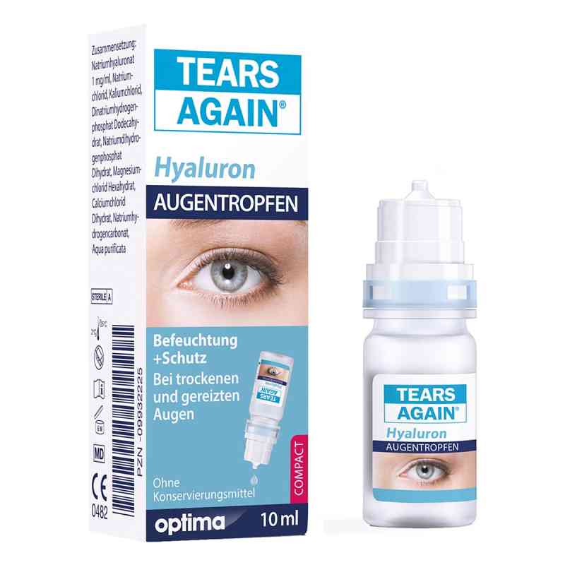 Tears Again Hyaluron 0,1 % Augentropfen 10 ml von OPTIMA Pharmazeutische GmbH PZN 09932225