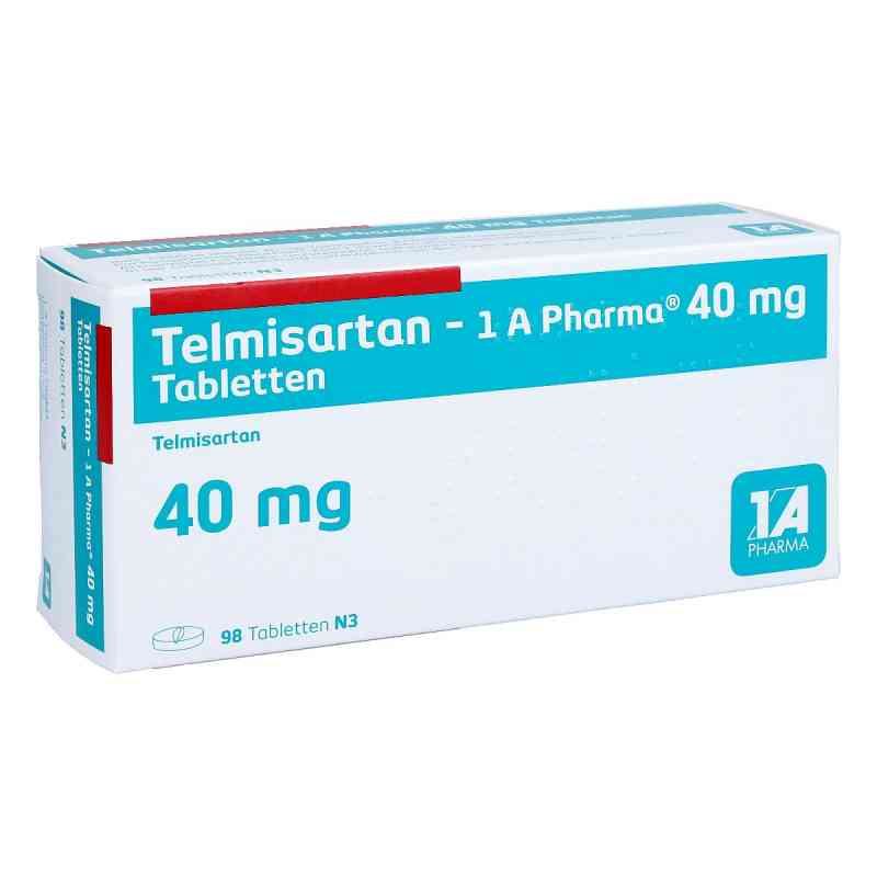 Telmisartan-1A Pharma 40mg 98 stk von 1 A Pharma GmbH PZN 01620934